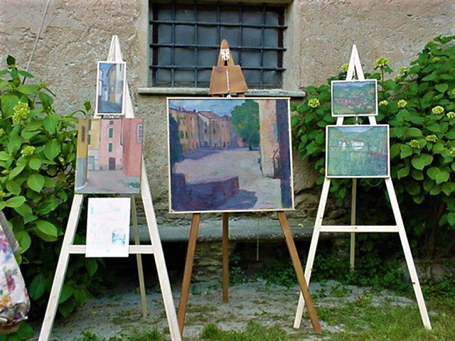 Mostra al giardino Palazzo Doria..l'artista era Greta Penacca
